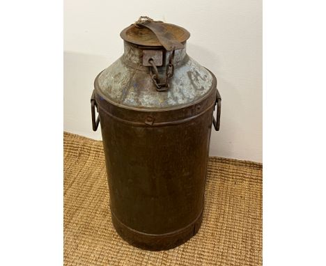 A metal milk churn (H65cm)