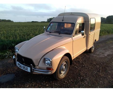 Citroen Acadiane 602cc engine first registered 1982, a historic vehicle. - MOT and tax exempt, sold with a years MOT - Two pr