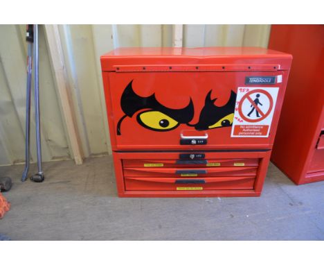 Tengtools - red metal tool top box unit with 9 draws (all with tools included) 
