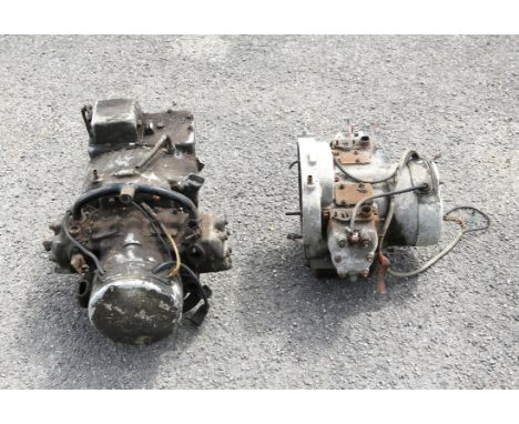 Velocette engine and a partial Velocette engine 1948-71 (2)