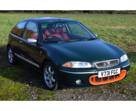 1999 Rover 200 LE BRM  - Low mileage example- Motd until September 2022- Brooklands green paint work with red leather upholst