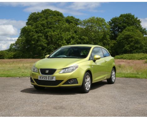 Seat Ibiza SE. Registration number KV59 EUF. First registered 02-10-2009. Three door Hatchback. 75,000 miles. With a cloth in