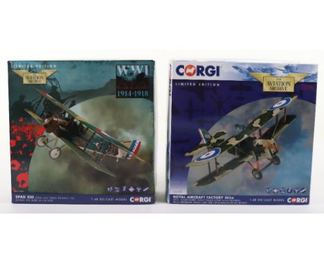 Two Corgi “The Aviation Archive” Boxed models, including AA37908 368/1000 and AA37709 440/1000, both models are in complete n