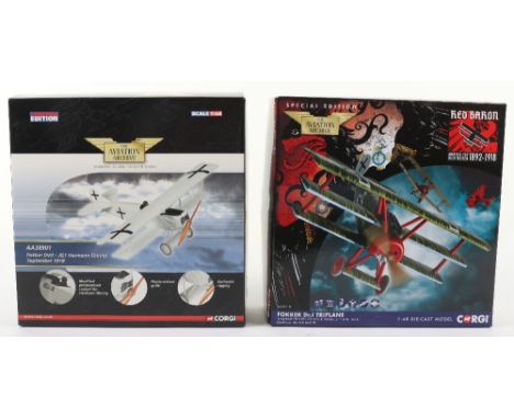 Two Corgi “The Aviation Archive” Boxed models, including AA38310 no edition stamp) and AA38901 751/2000, both planes are in n