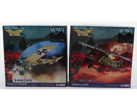 Two Corgi “The Aviation Archive” Boxed models, including AA38906 325/1200 and AA28701 1187/2000, models near mint condition, 