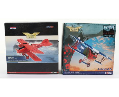 Two Corgi “The Aviation Archive” Boxed models, including AA37801 3286/3710 and AA38907 175/1000, both models come complete in