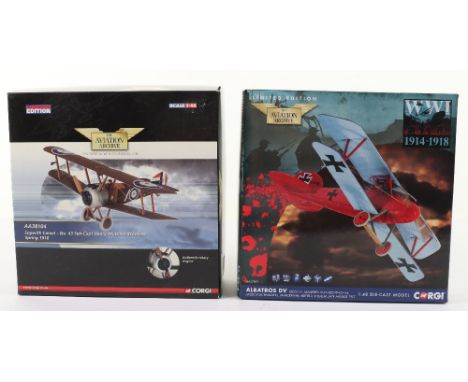 Two Corgi “The Aviation Archive” Boxed models, including AA37809 285/1400 (printed card) and AA38104 783/1500, both models co