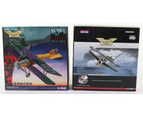 Two Corgi “The Aviation Archive” Boxed models, including AA38105 605/1050 damaged box and AA37810 156/1200, both models come 