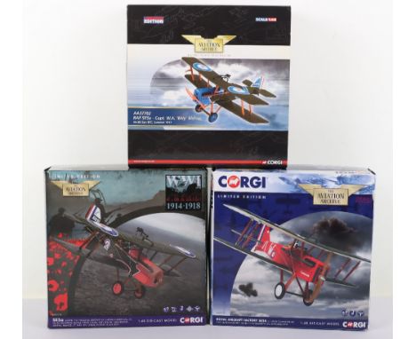 Three Corgi “The Aviation Archive” Boxed models, including, AA37710 576/1000, AA37707 938/1000 and AA37702 1999/3710, all mod
