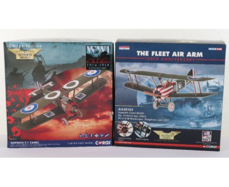 Two Corgi “The Aviation Archive” boxed models, including AA38103 708/1500 and AA38109 336/1000, both models are in near mint 