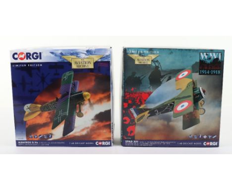 Two Corgi “The Aviation Archive” Boxed models, including AA37808 984/1000 and AA37909 474/1000, both models are in near mint 