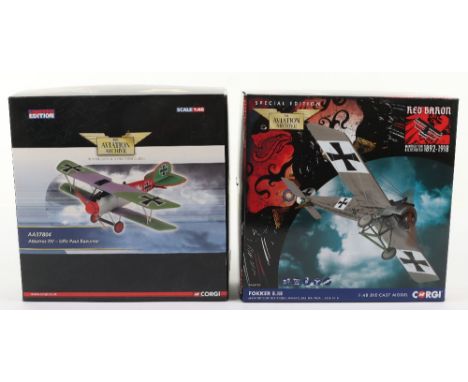 Two Corgi “The Aviation Archive” Boxed models, including AA37804 687/1400 and AA28702 no edition stamp, models appear to have