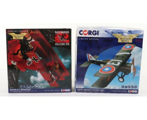 Two Corgi “The Aviation Archive” Boxed models, including AA37706 475/1000 and AA38308 no edition stamp, both models are in ne