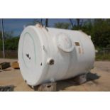 Edwards Tank, 3300 Gallon, Fiberglass, SN 024A4505, 8 ft. D x 8 in. S/S