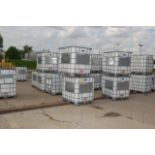 (38) Schutz Aluminum Frame Totes w/ Poly Tank, Transport Rated 1650 Kg Max