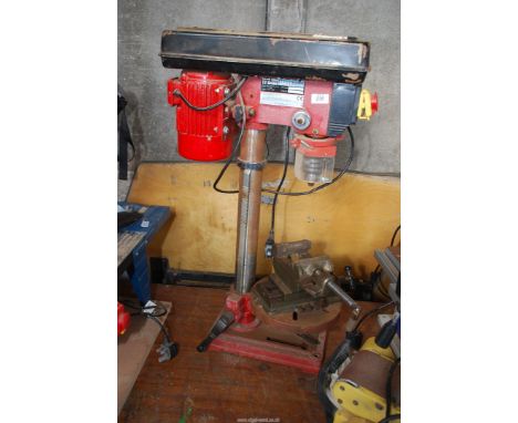 Sealey 12 speed pillar drill with dual action drill vice.