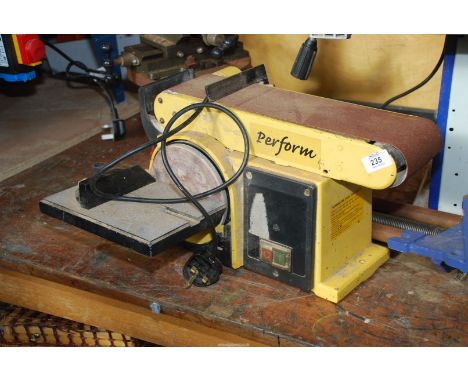 Perform 240 volt dual belt sander (disc sander working, belt sander not working).