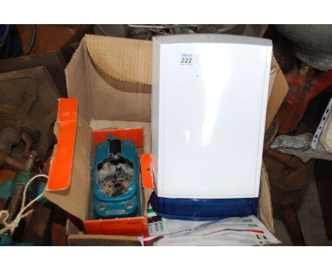 External Alarm box and Black &amp; Decker sander attachment.