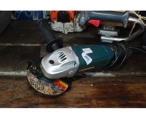 Workzone 5'' angle grinder, ran at time of cataloguing.