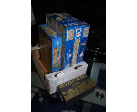 Puzzles and Lord of the Rings tape set.