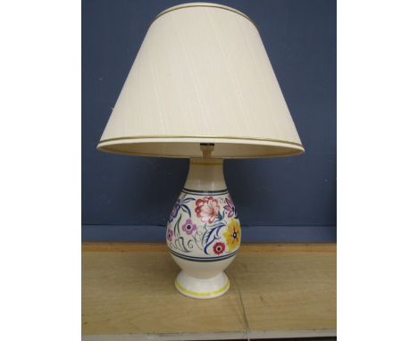 Poole pottery table lamp (no plug)