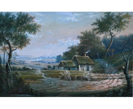 Thomas R Jones landscape watercolour signed lower right&nbsp;