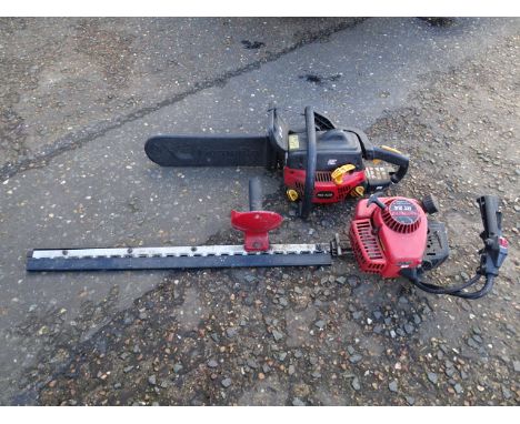 Petrol hedge trimmer and chainsaw&nbsp;