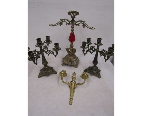 Metal candlesticks/candelabra