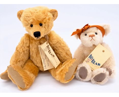 Bo bears artist designed teddy bear pair including: (1) Bianca, LE 17/30, mohair, fully jointed, swing label certificate (det