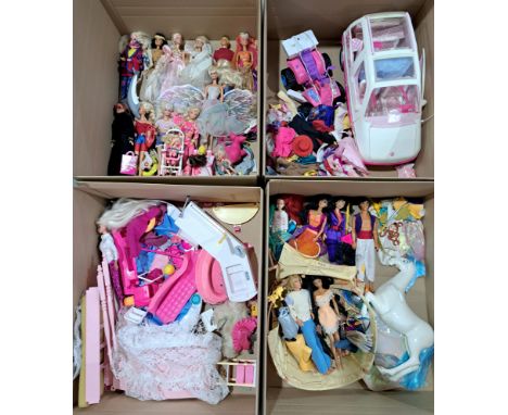 Mattel Barbie and Disney dolls including: Disney princesses, Barbie, Shelly; plus a range of clothing and accessories; unchec