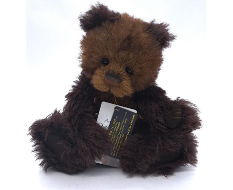 Charlie Bears Anniversary Chocolate Pudding Isabelle Collection teddy bear, designed by Isabelle Lee, 10th Anniversary 2015, 