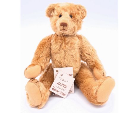 Mister Bear Wilfred artist teddy bear, designed by by Jennie Sharman Cox, LE 13/50, mohair, fully jointed, swing label (detac