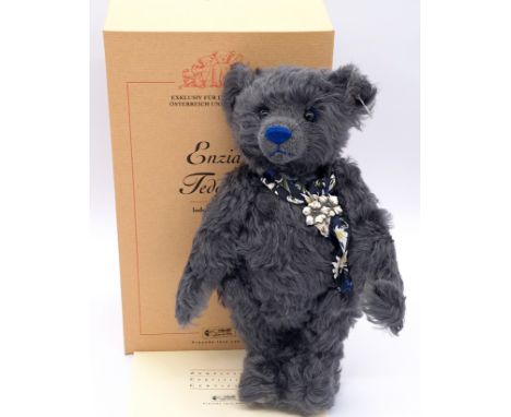 Steiff Enzian Teddy Bear, white tag 660276, mohair, LE 1102/1500, exclusive to Germany, Austria and Switzerland, 2001, certif