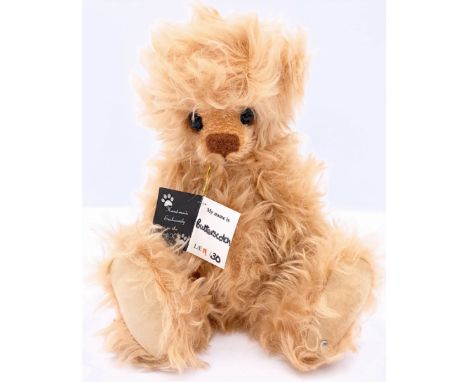 Kaycee Bears Butterscotch, artist designed teddy bear, LE 11/30, mohair, swing label certificate (creased), 14"/36cm.