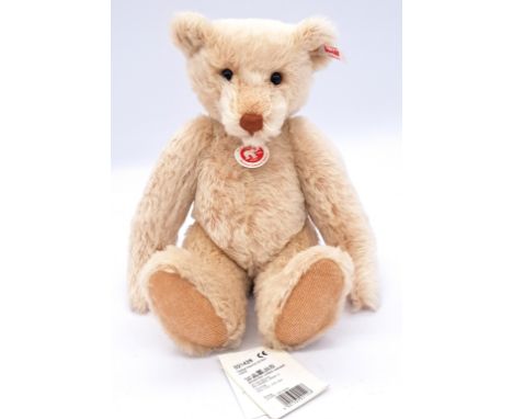 Steiff Rasmus teddy bear, white tag 021428, LE 289/1350, 2015, mohair, with tummy squeaker, chest tag and swing labels (creas