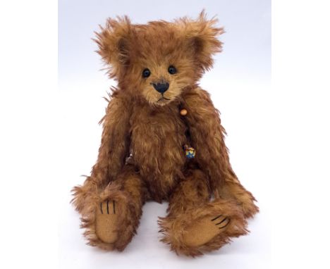 Charlie Bears Isabelle Collection Forget-Me-Not teddy bear, SJ 5484, 2018, LE 315/400, mohair, Near Mint to Mint with swing l