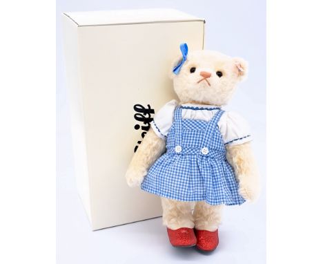 Steiff Danbury Mint Wizard of Oz musical Dorothy teddy bear, white tag 664427, LE production ended 31 December 2014, mohair, 