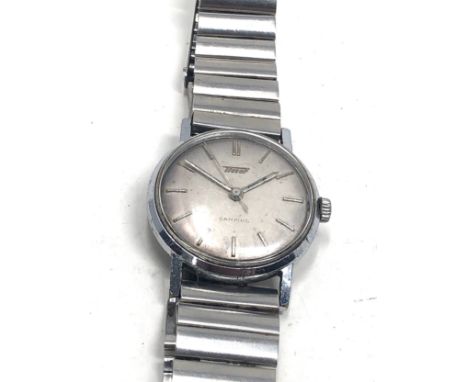 Gents vintage Tissot camping wristwatch the watch is ticking 