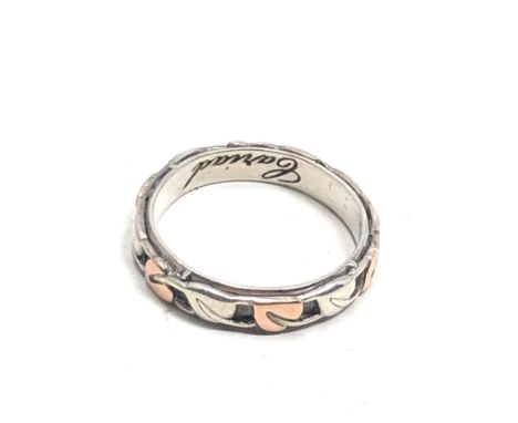 Silver clogau ring 