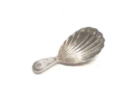 Antique Georgian silver tea caddy spoon 