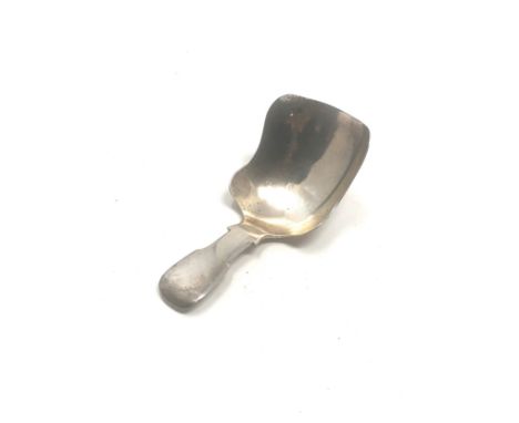 Antique Victorian silver tea caddy spoon 