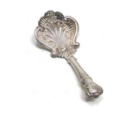 Victorian silver tea caddy spoon 