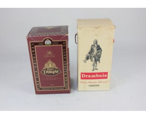 A bottle of Drambuie Prince Charles Edwards liqueur boxed 0.68 litre and a bottle of Haig and Co. Dimple 15 year old scotch w