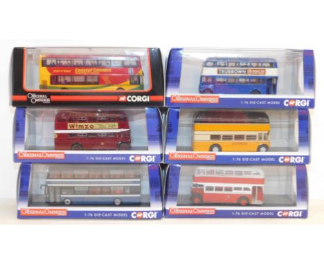 Corgi die cast buses, scale 1:76, Divisional Omnibus Company, boxed. (6)