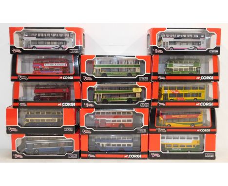 Corgi die cast buses, scale 1:76, Divisional Omnibus Company, boxed. (14)