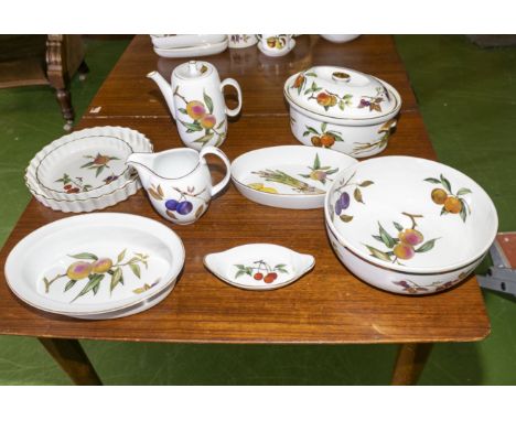 A selection of Royal Worcester 'Evesham' oven to table ware