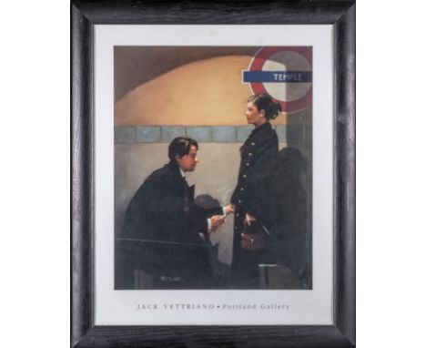 A Jack Vetriano print 'The Runaways'     47cm x 58cm