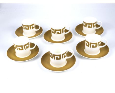 Susie Cooper set of six coffee cans and saucers