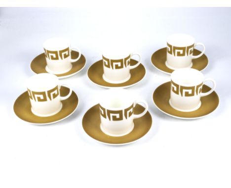 Susie Cooper set of six coffee cans and saucers