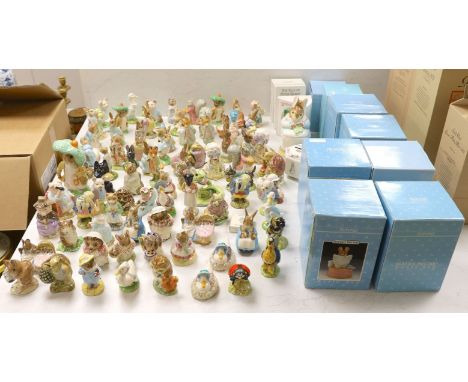 A large collection of various Beswick Beatrix Potter figures, money boxes etc.